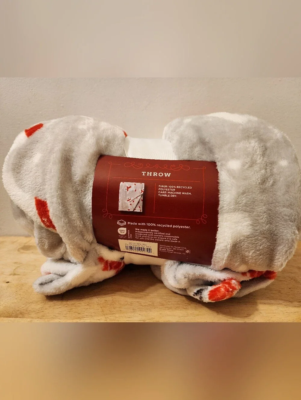 Wondershop by Target Plush Throw Blanket - Gray with Polar Bears - 50